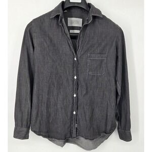 Grayson The Hero 100% Cotton Lightweight Dark Gray Button Down Shirt Size Small